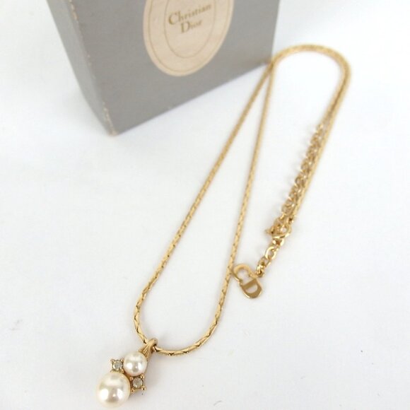 Authentic Christian Dior Necklace metal [Used] - Picture 1 of 9